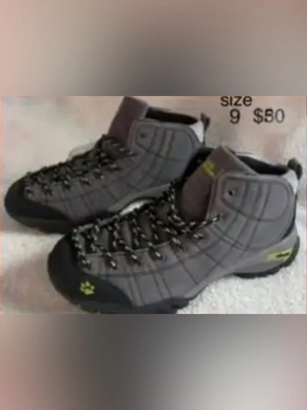 Men's Gray High-Top Outdoor Sneakers